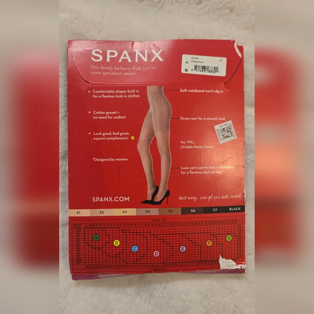 Spanx Firm Believer Shaping Sheers Size B Color S2 Nude 20211R 20 Denier New